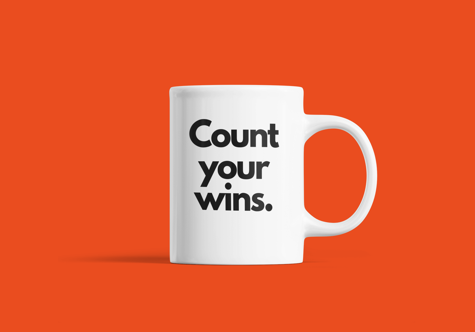 Count Your Wins White Coffee Mug