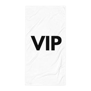 VIP Beach Oversized White Towel