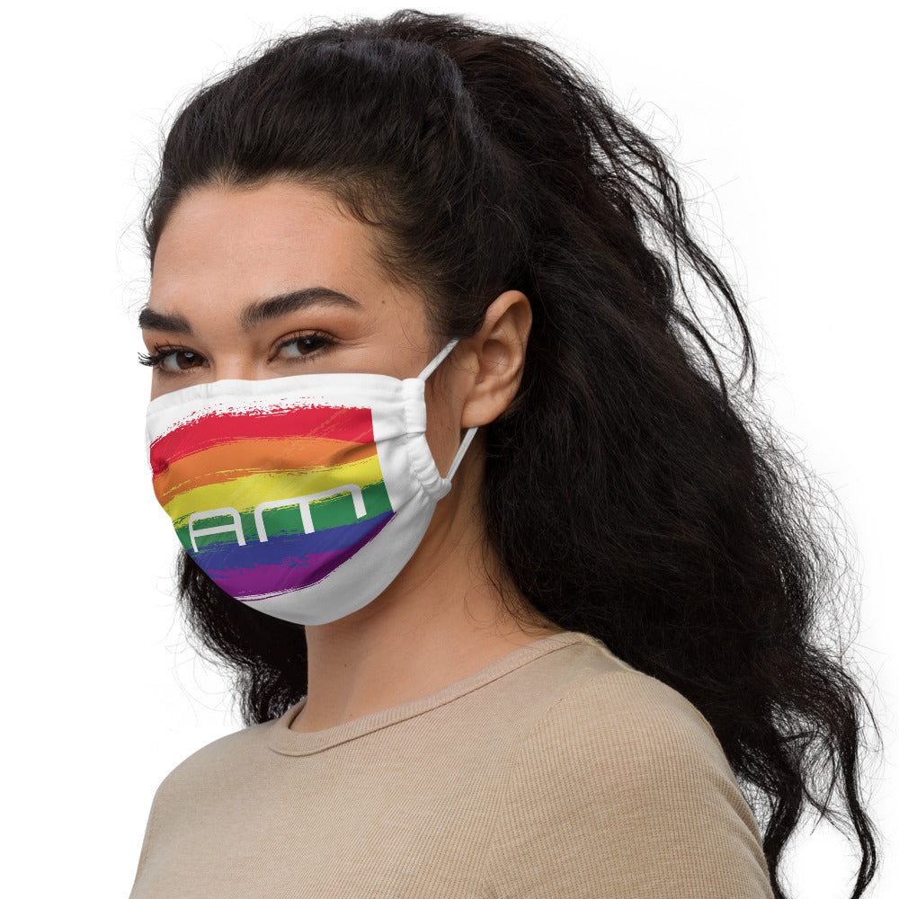 I AM Rainbow Face mask