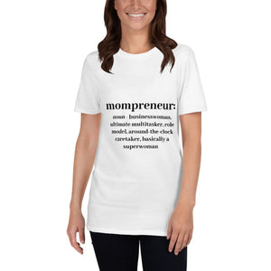 Mompreneur Short-Sleeve Women's White T-Shirt