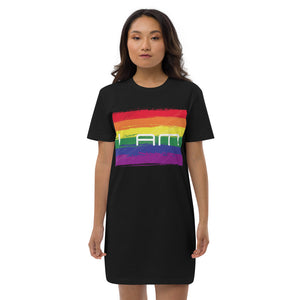 I AM Rainbow Organic T-Shirt Dress
