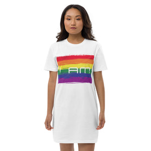 I AM Rainbow Organic T-Shirt Dress