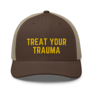 Treat Your Trauma Trucker Cap, Yellow