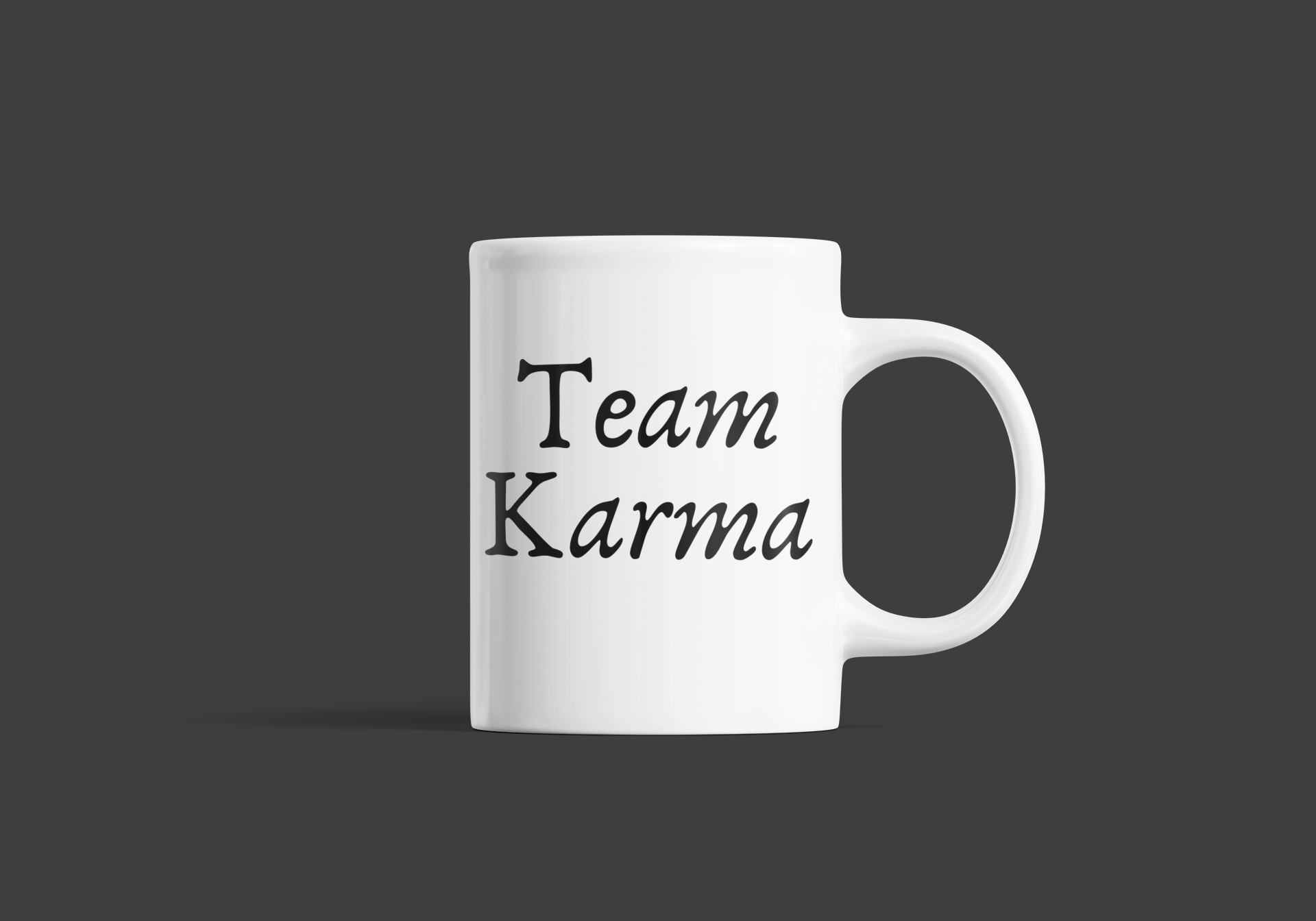 Team Karma White Coffee Mug